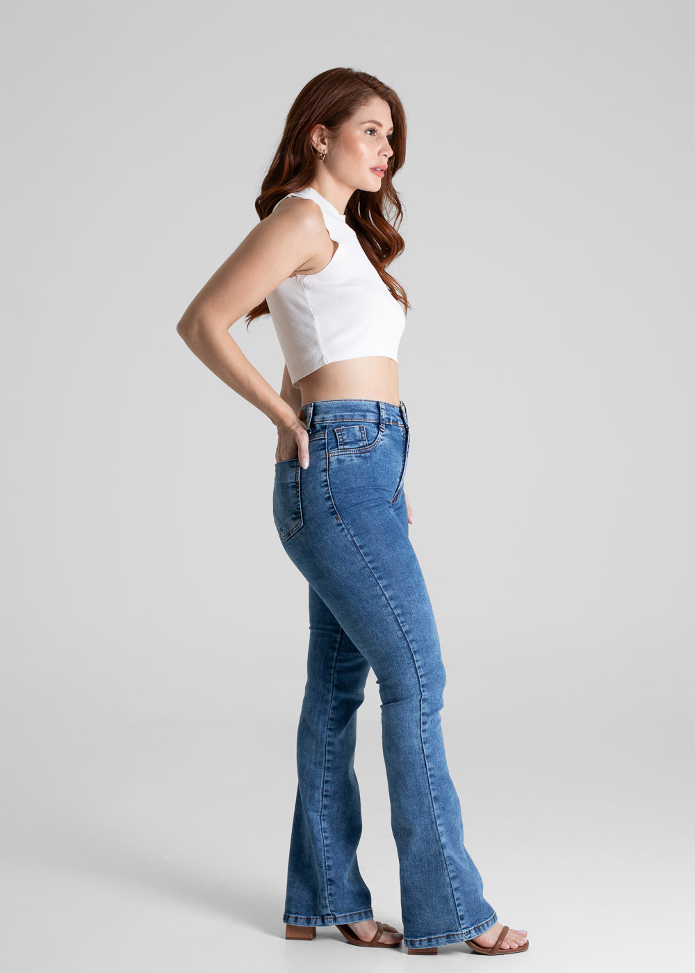 Calça Jeans Sawary Boot Cut - 280679 AZUL