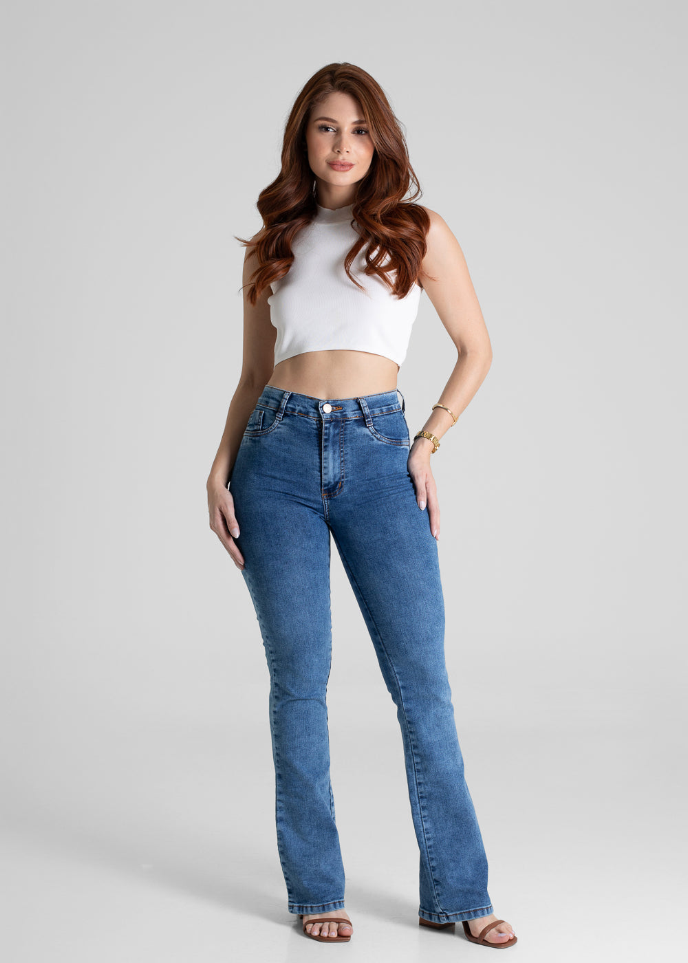 Calça Jeans Sawary Boot Cut - 280679 AZUL
