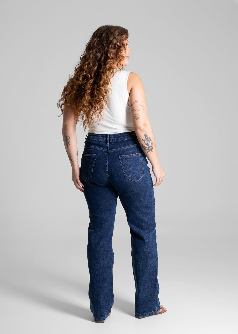 Calça Jeans Sawary Plus Size Reta - 280687 AZUL