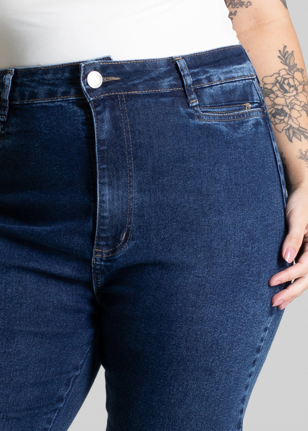 Calça Jeans Sawary Plus Size Reta - 280687 AZUL