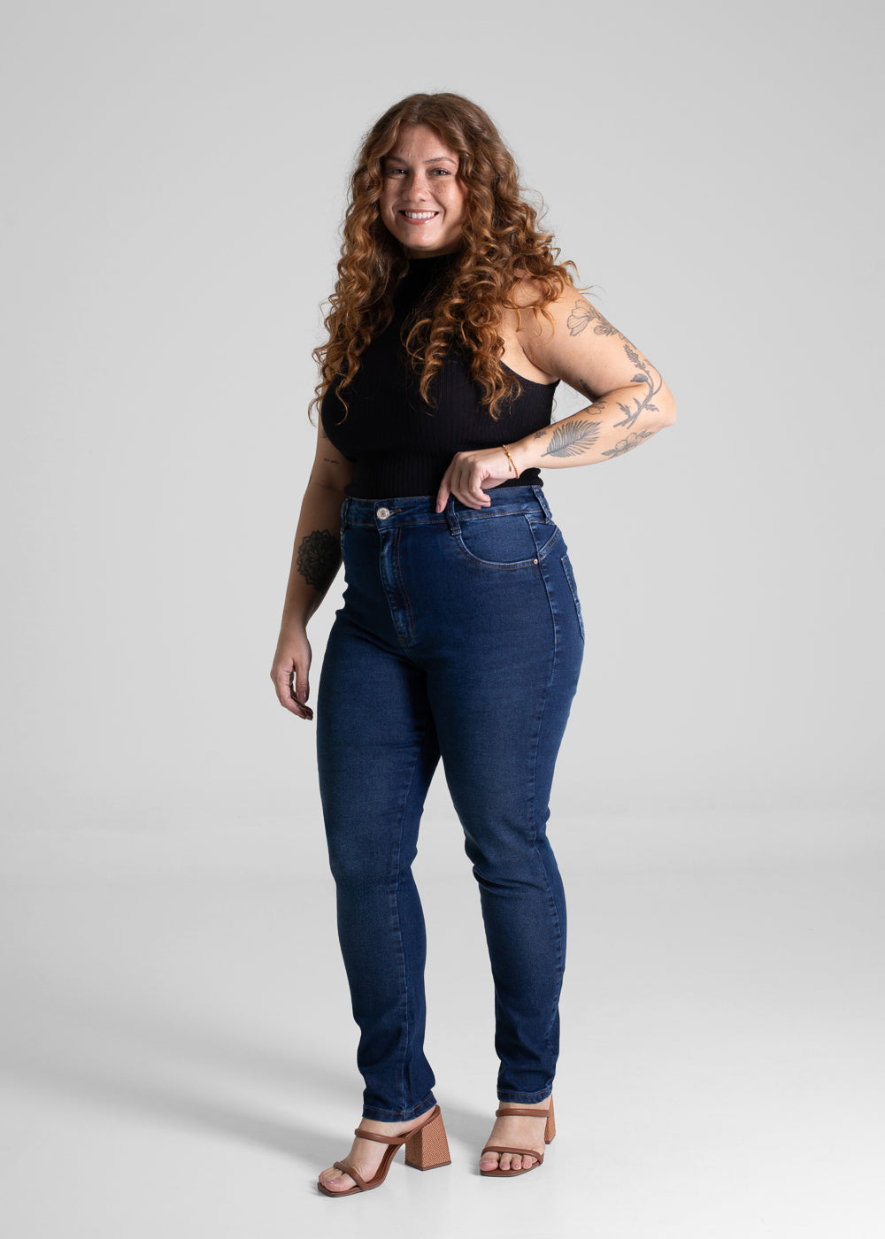 Calça Jeans Sawary Plus Size - 280692 AZUL