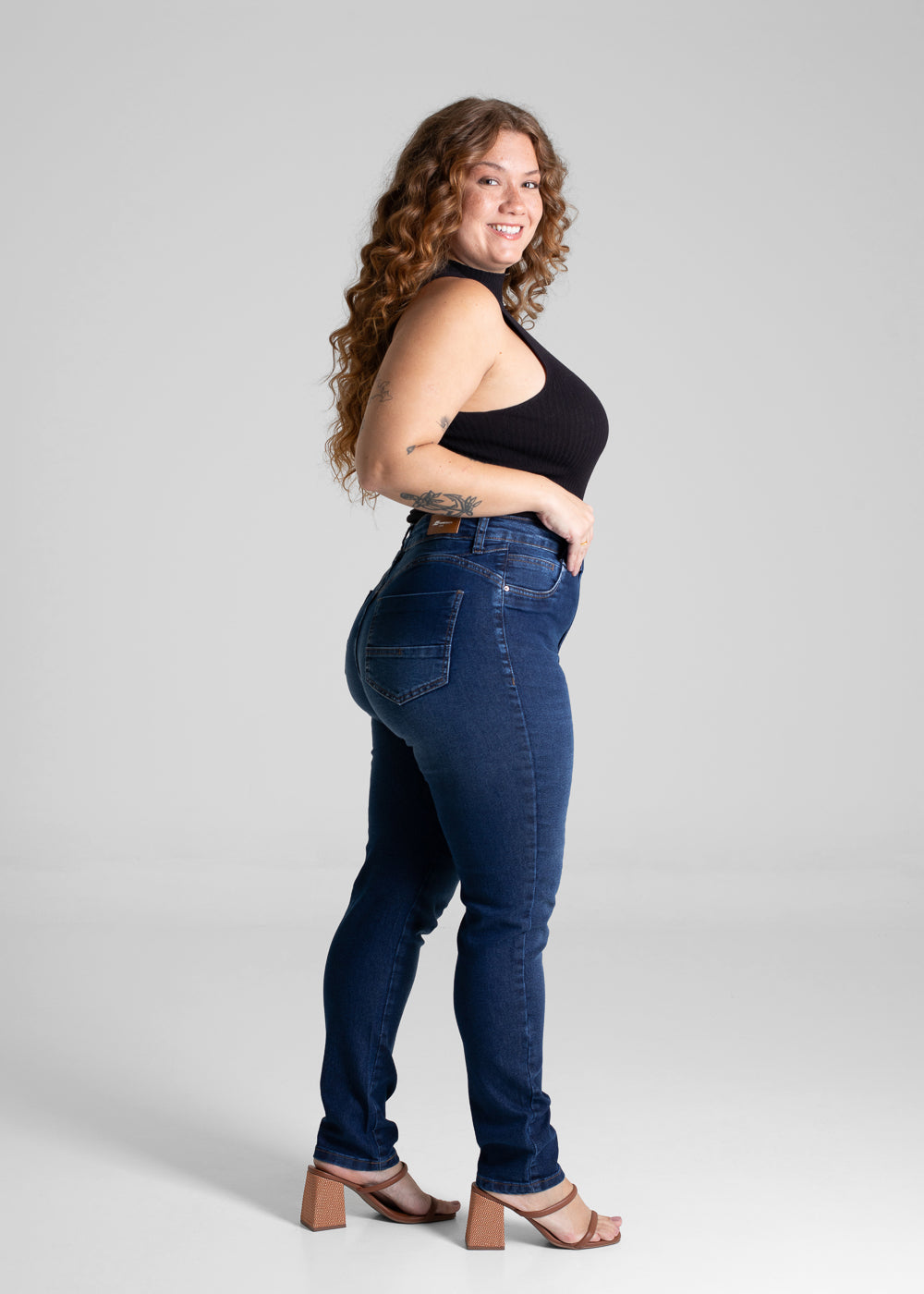 Calça Jeans Sawary Plus Size - 280692 AZUL