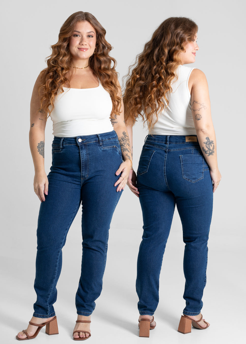 Calça Jeans Sawary Plus Size Levanta Bumbum - 280693 AZUL