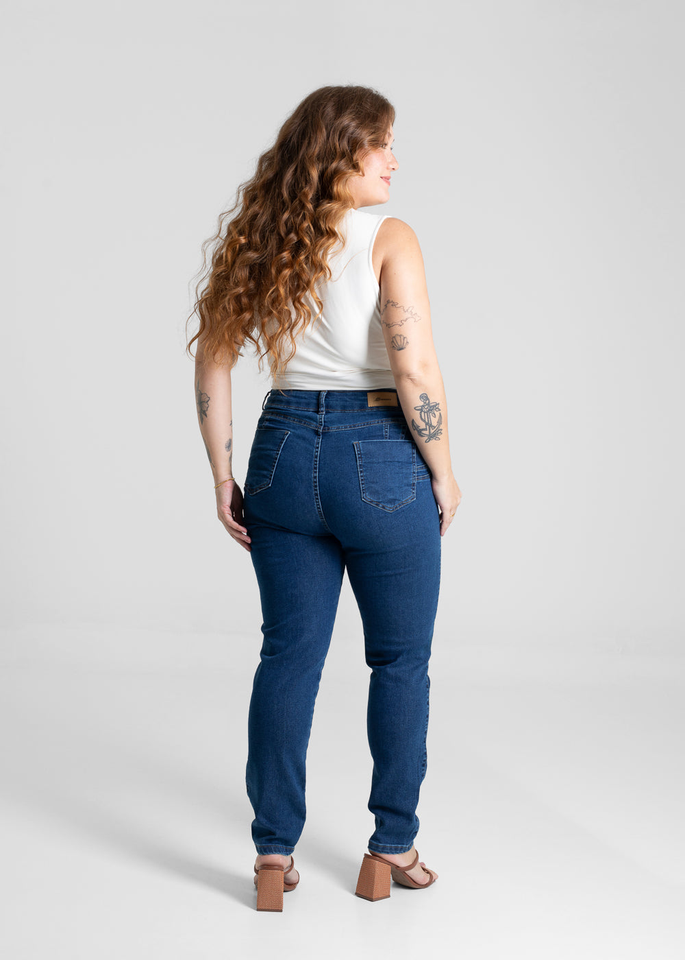 Calça Jeans Sawary Plus Size Levanta Bumbum - 280693 AZUL