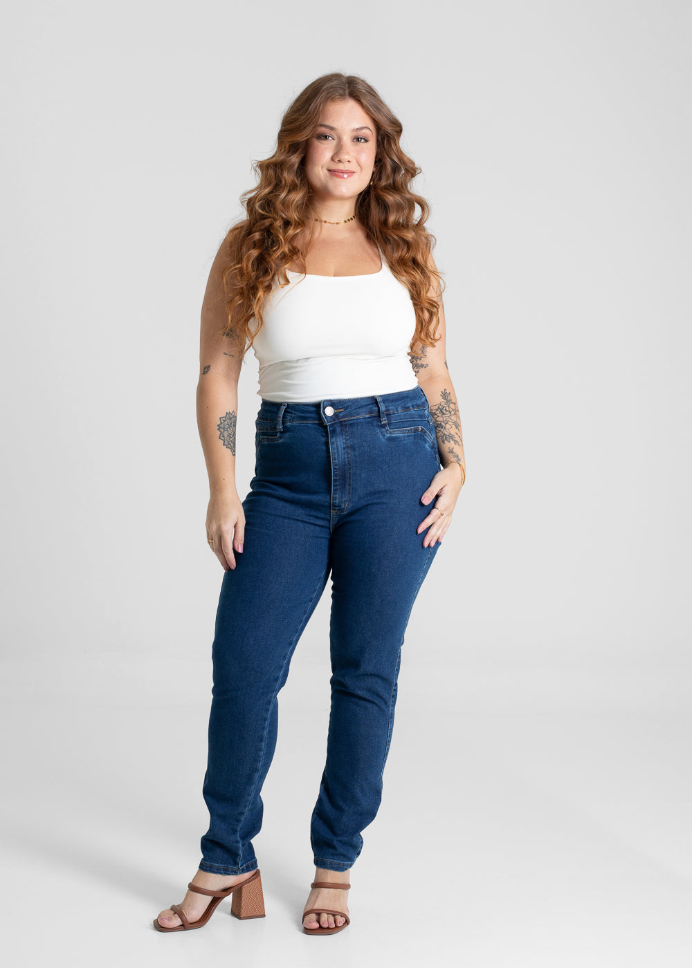 Calça Jeans Sawary Plus Size Levanta Bumbum - 280693 AZUL