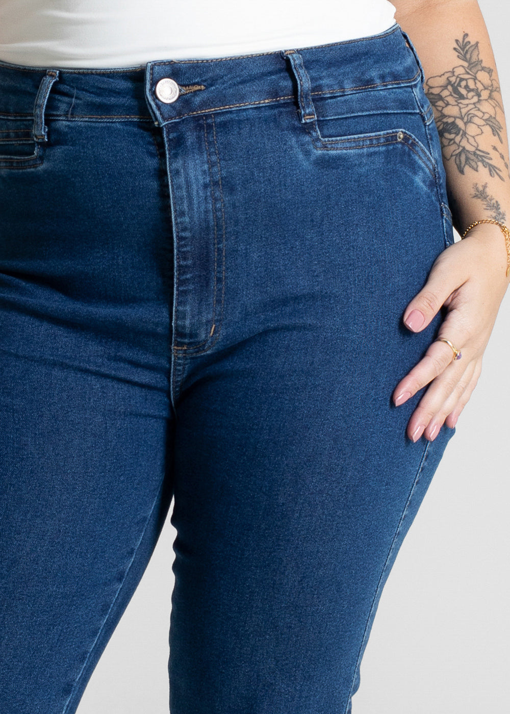 Calça Jeans Sawary Plus Size Levanta Bumbum - 280693 AZUL