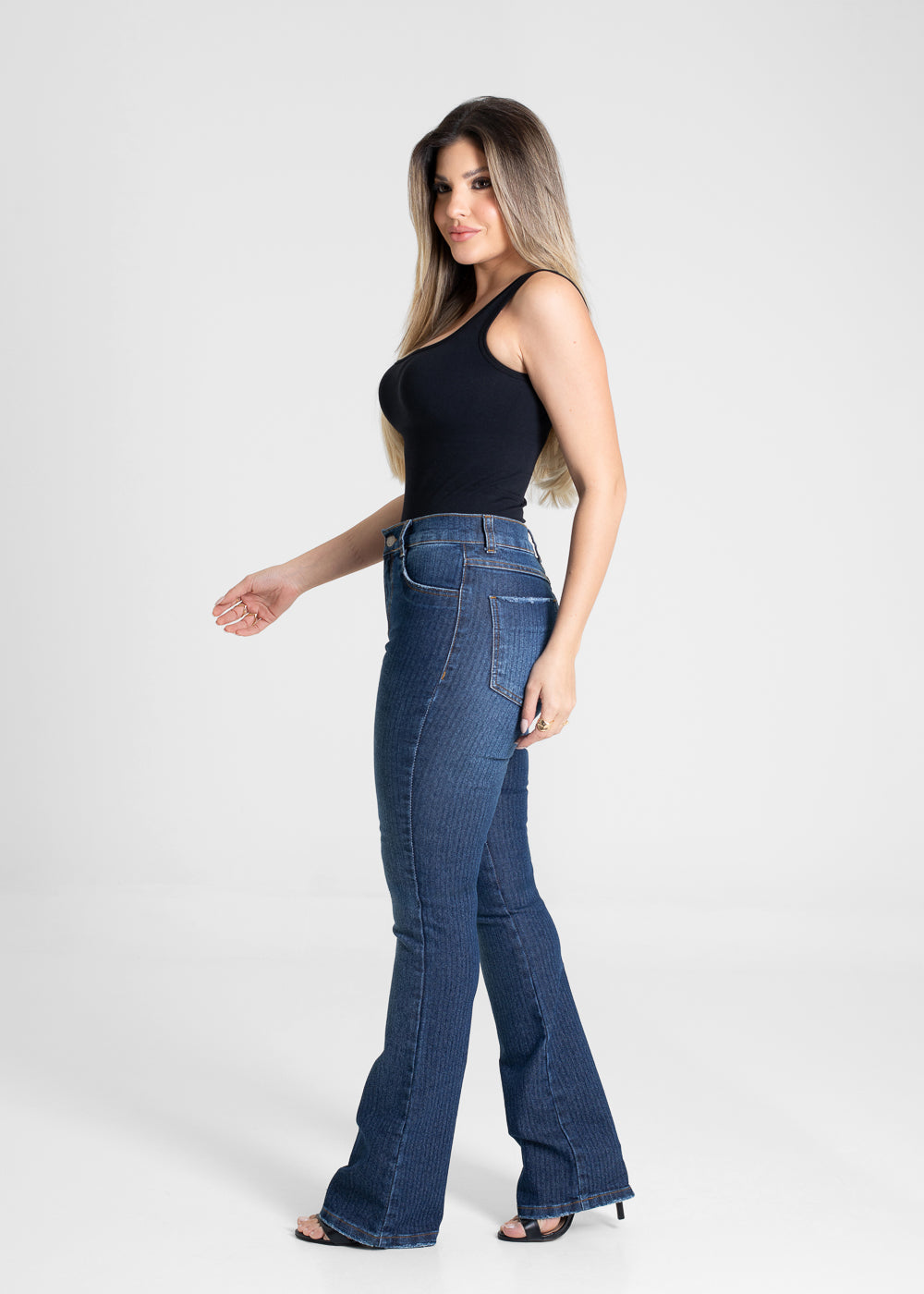 Calça Jeans Sawary Boot Cut - 280697 AZUL