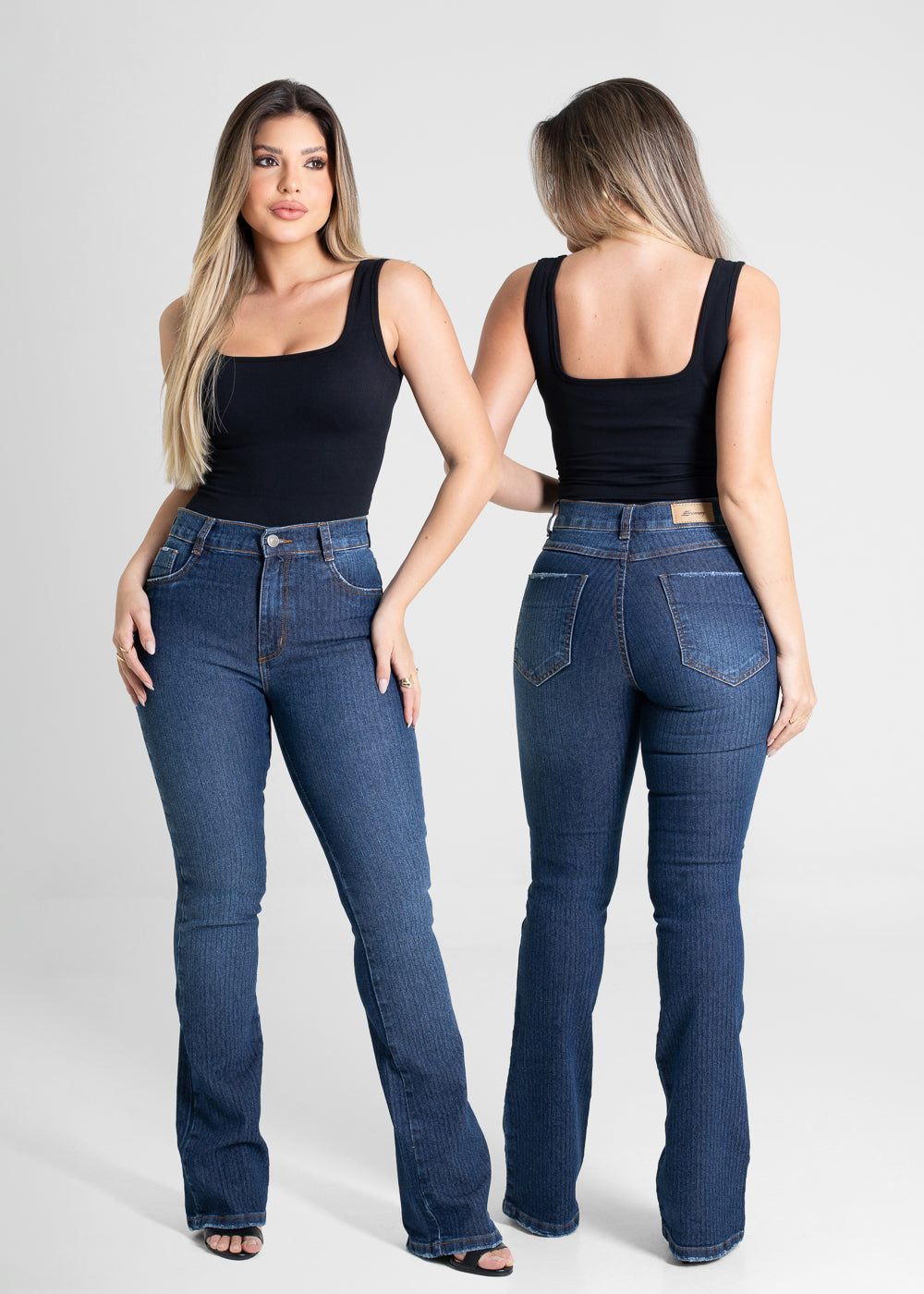 Calça Jeans Sawary Boot Cut - 280697 AZUL