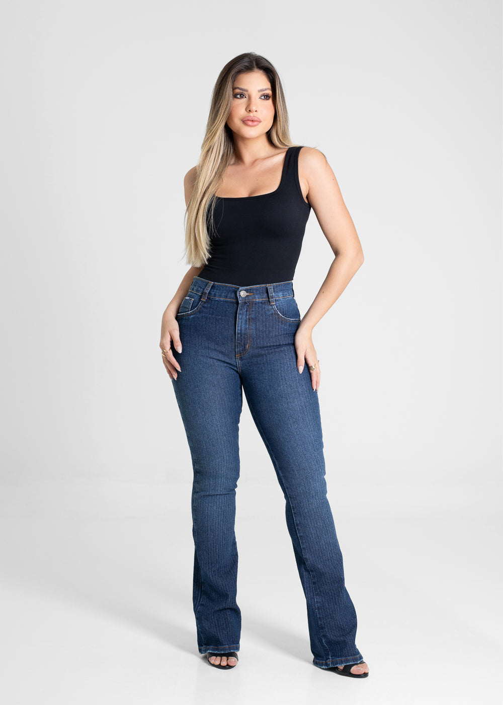 Calça Jeans Sawary Boot Cut - 280697 AZUL
