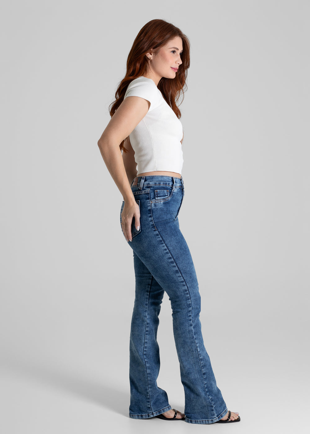 Calça Jeans Sawary Boot Cut - 280701 AZUL