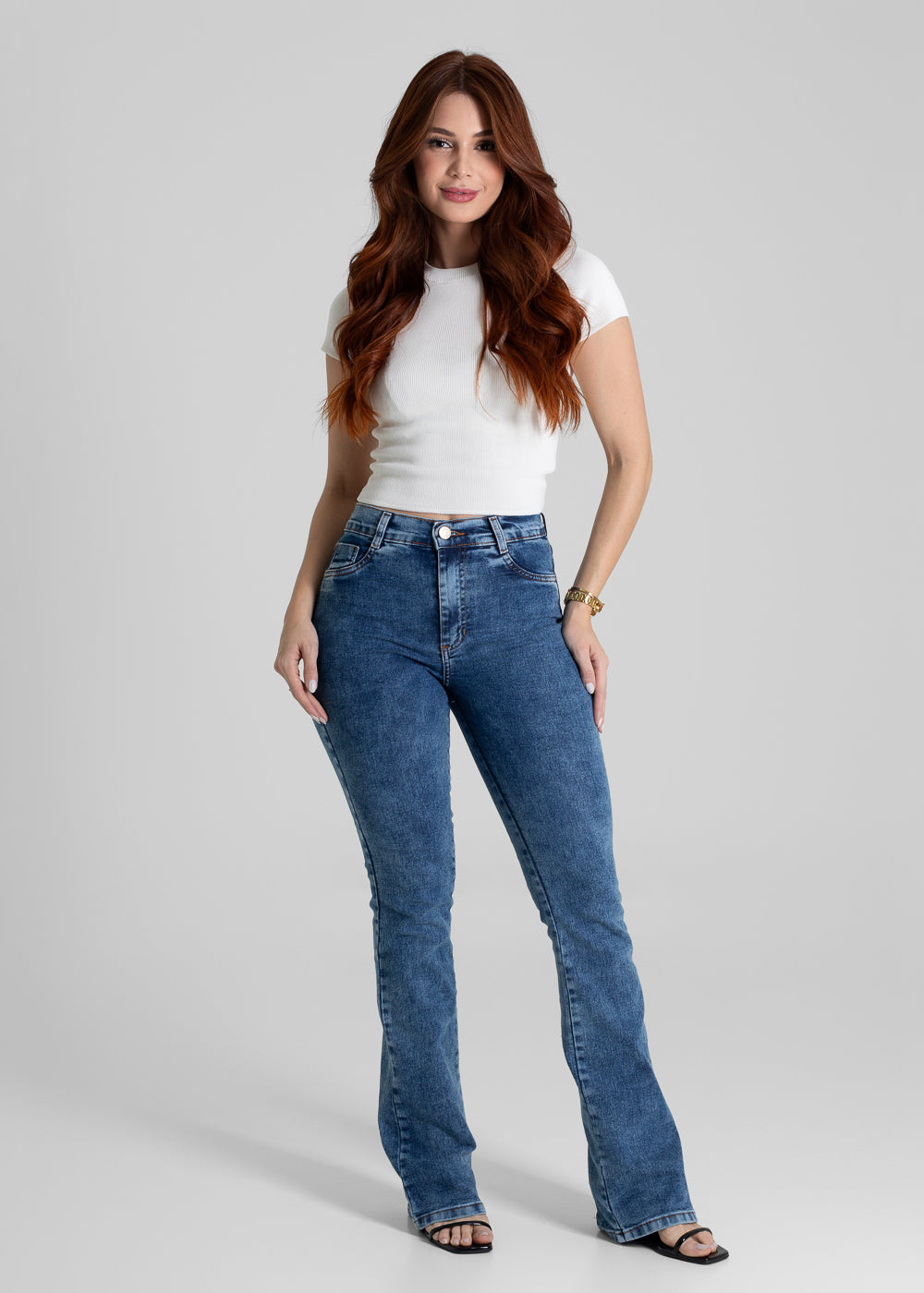 Calça Jeans Sawary Boot Cut - 280701 AZUL