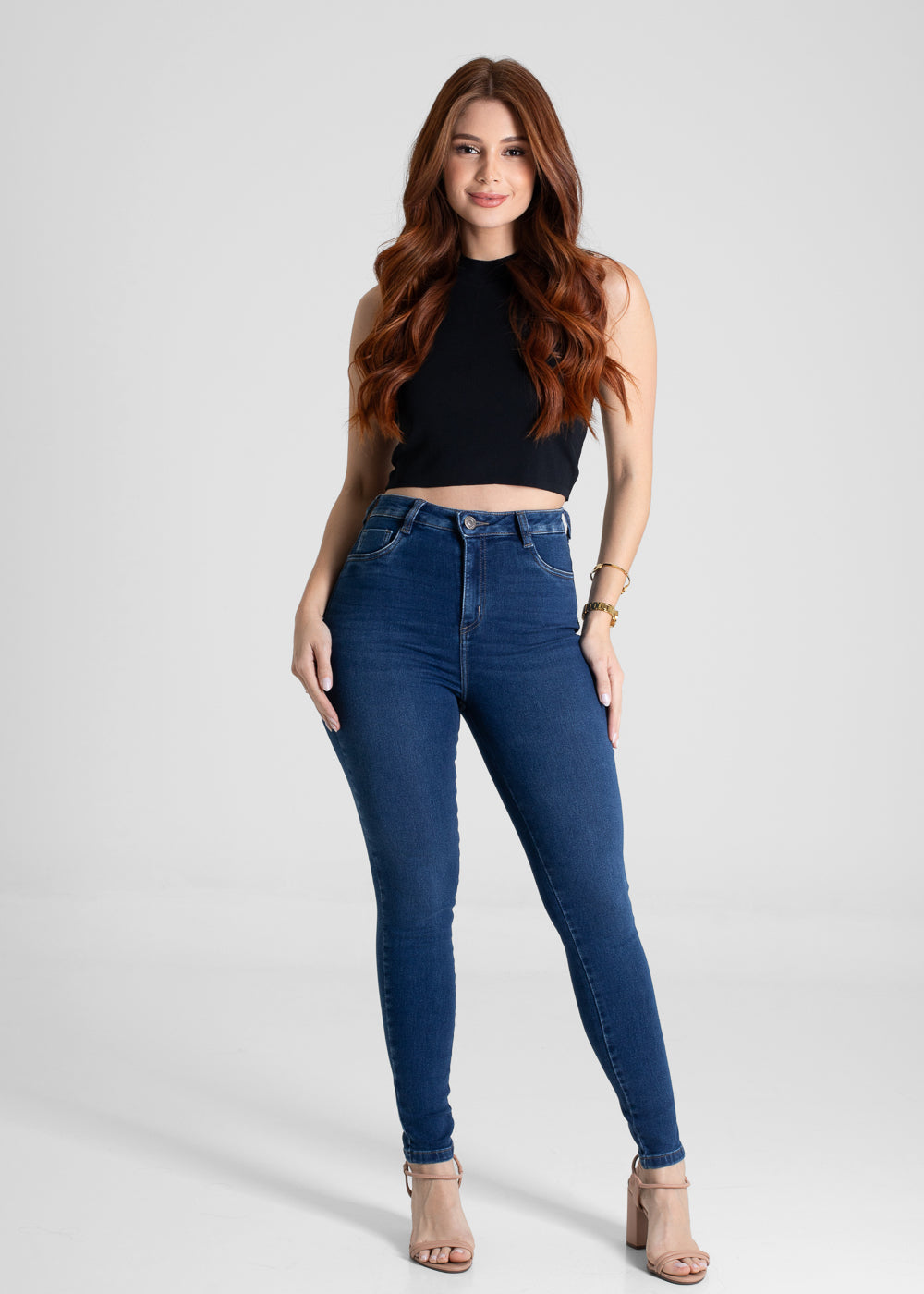 Calça Jeans Sawary Cigarrete - 280702 AZUL