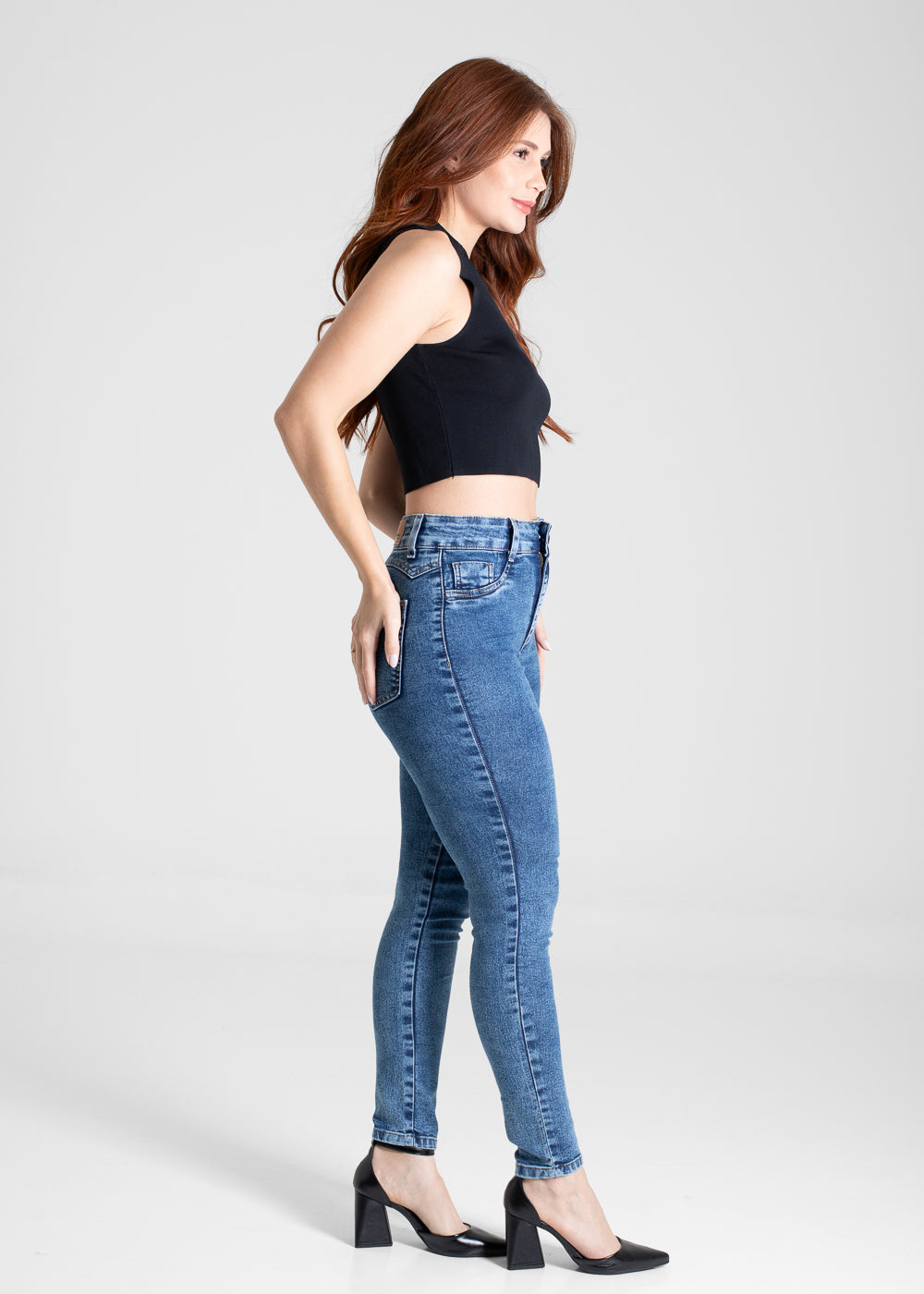 Calça Jeans Sawary Cigarrete - 280703 AZUL