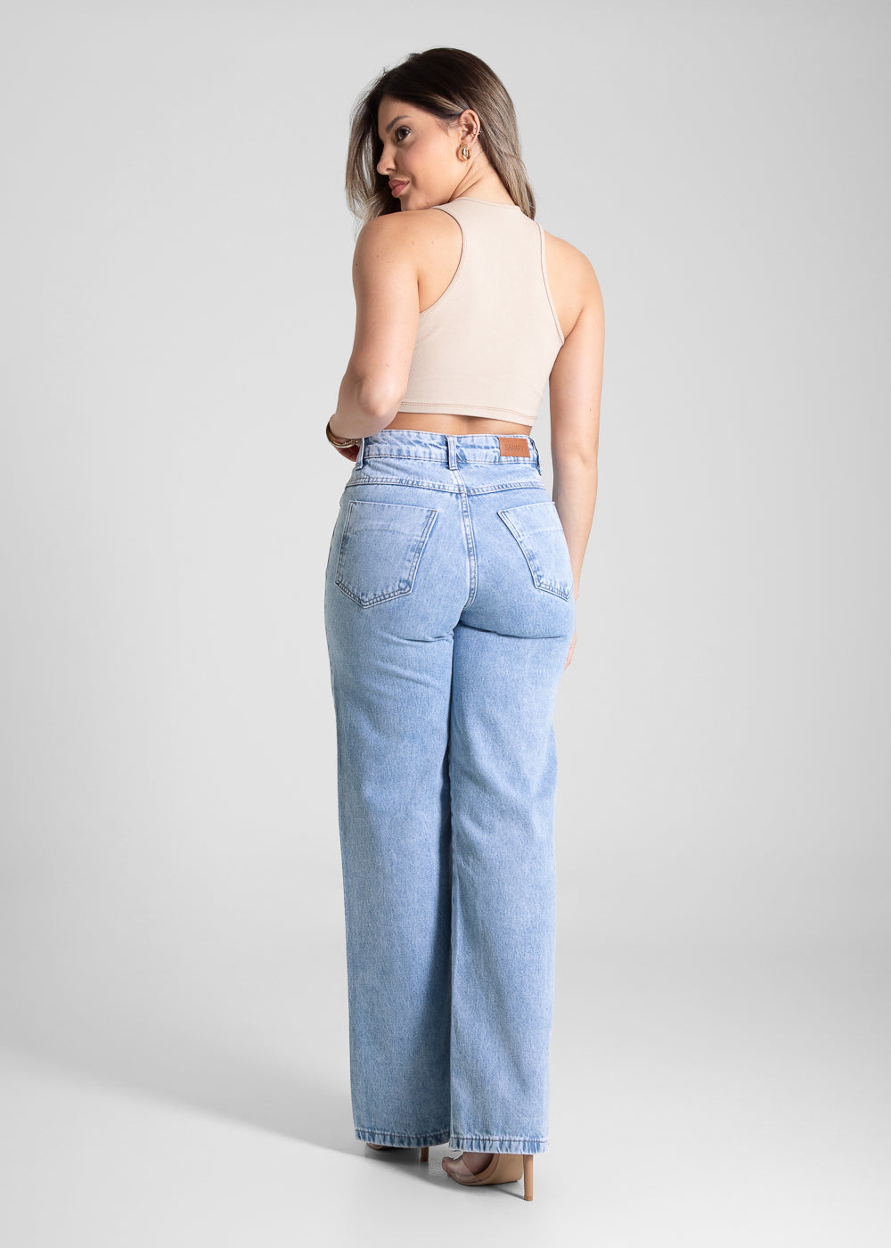 Calça Jeans Sawary Wide Leg - 280704 AZUL