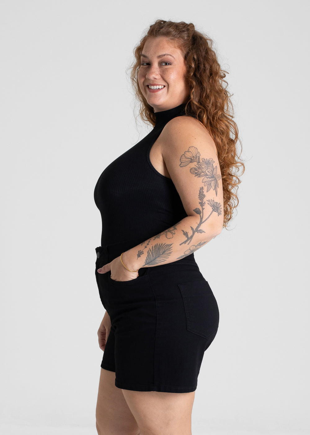 Shorts Sarja Sawary Plus Size - 280705 PRETO