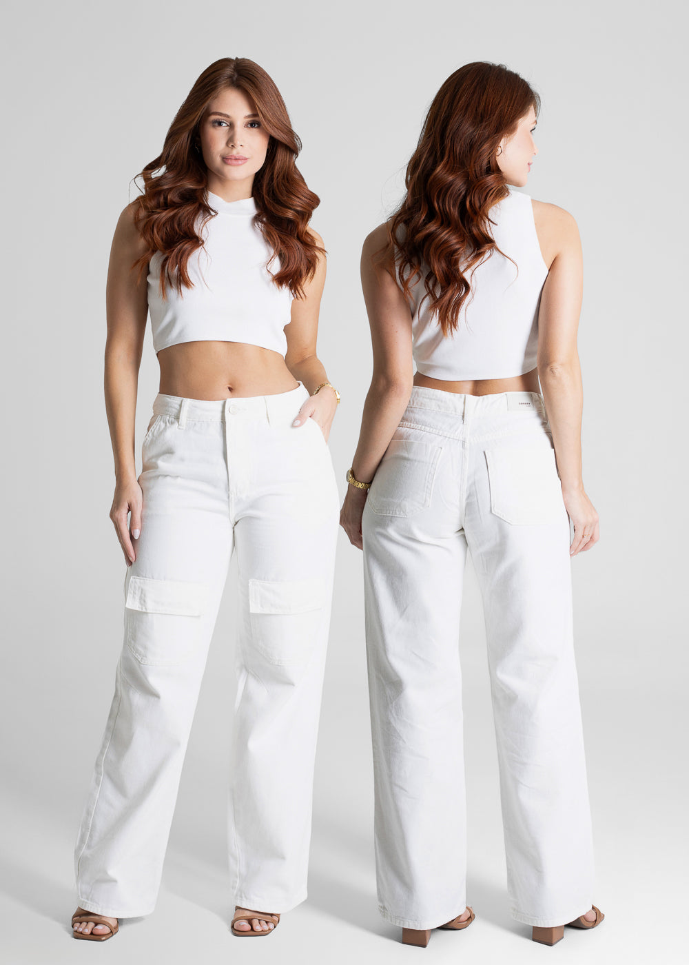 Calça Sarja Sawary Wide Leg - 280709 PT