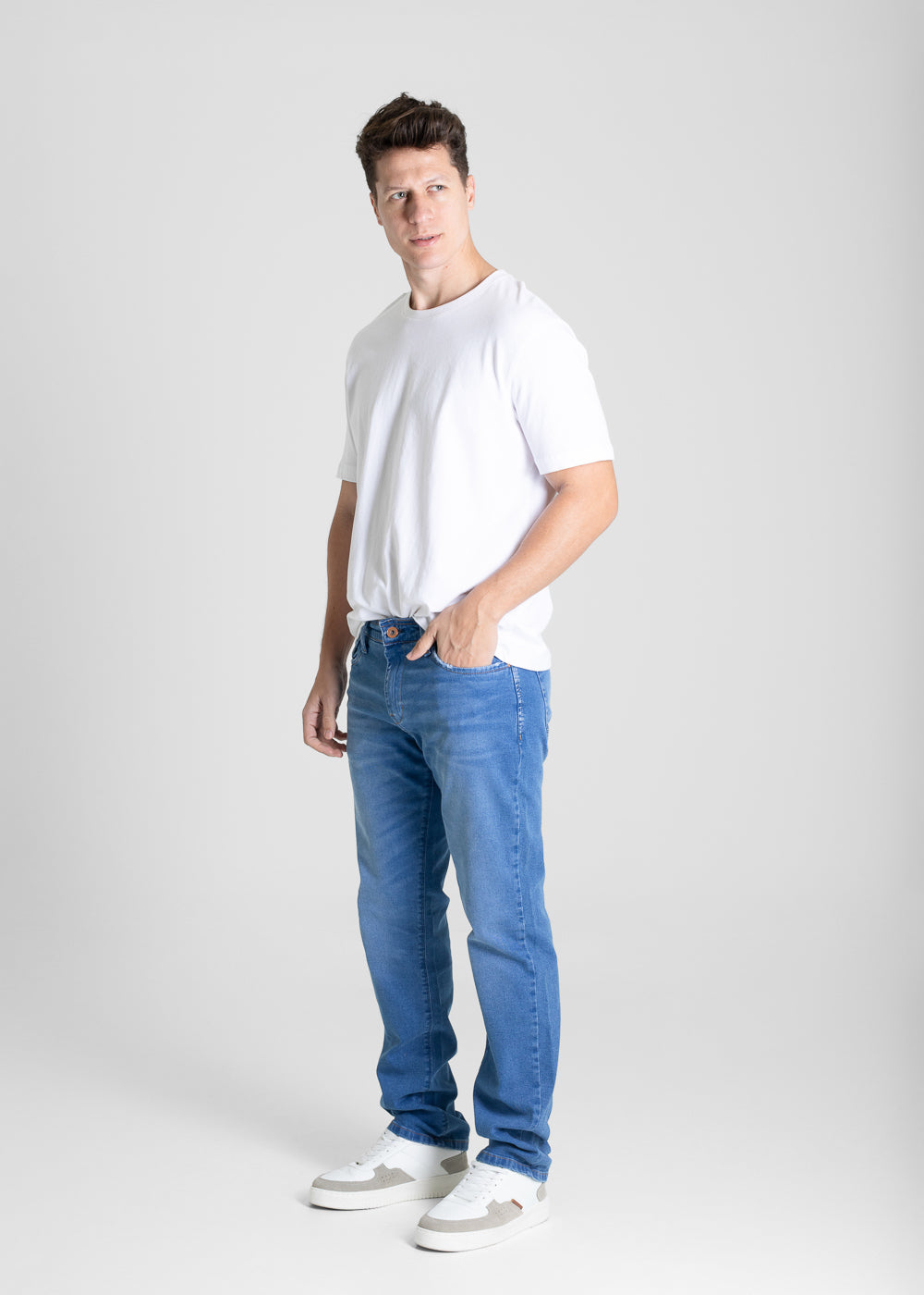 Calça Jeans Sawary Reta - 280715 AZUL