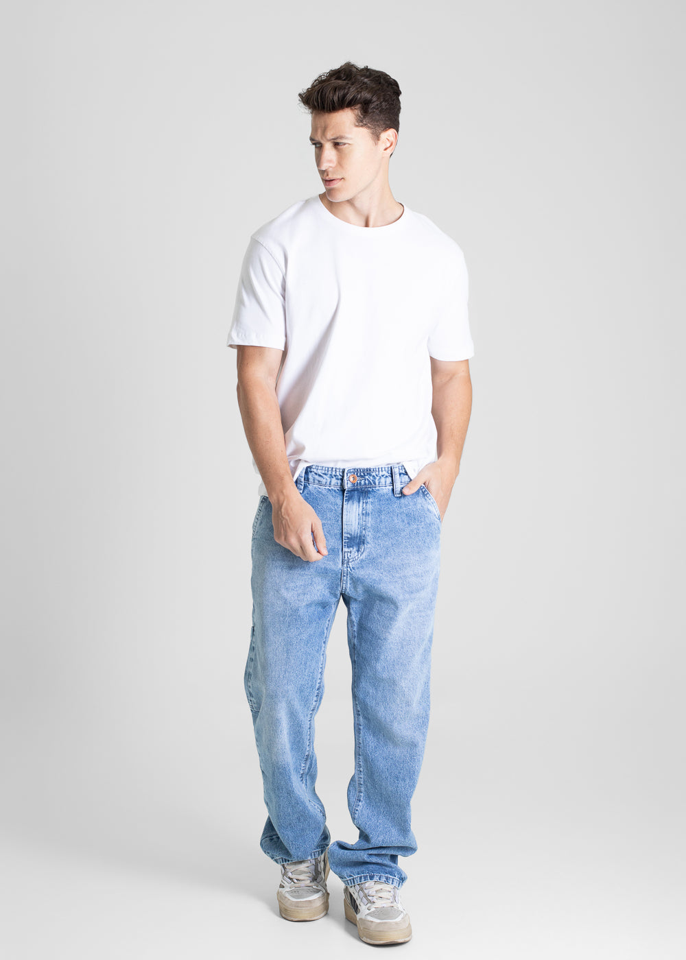 Calça Jeans Sawary Relaxed - 280718 AZUL