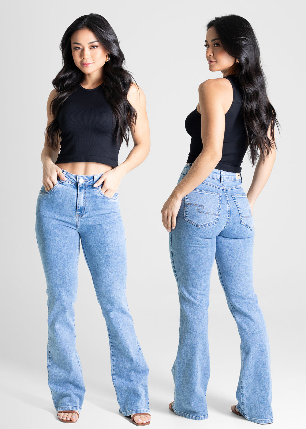 Calça Jeans Sawary Boot Cut - 280722 AZUL