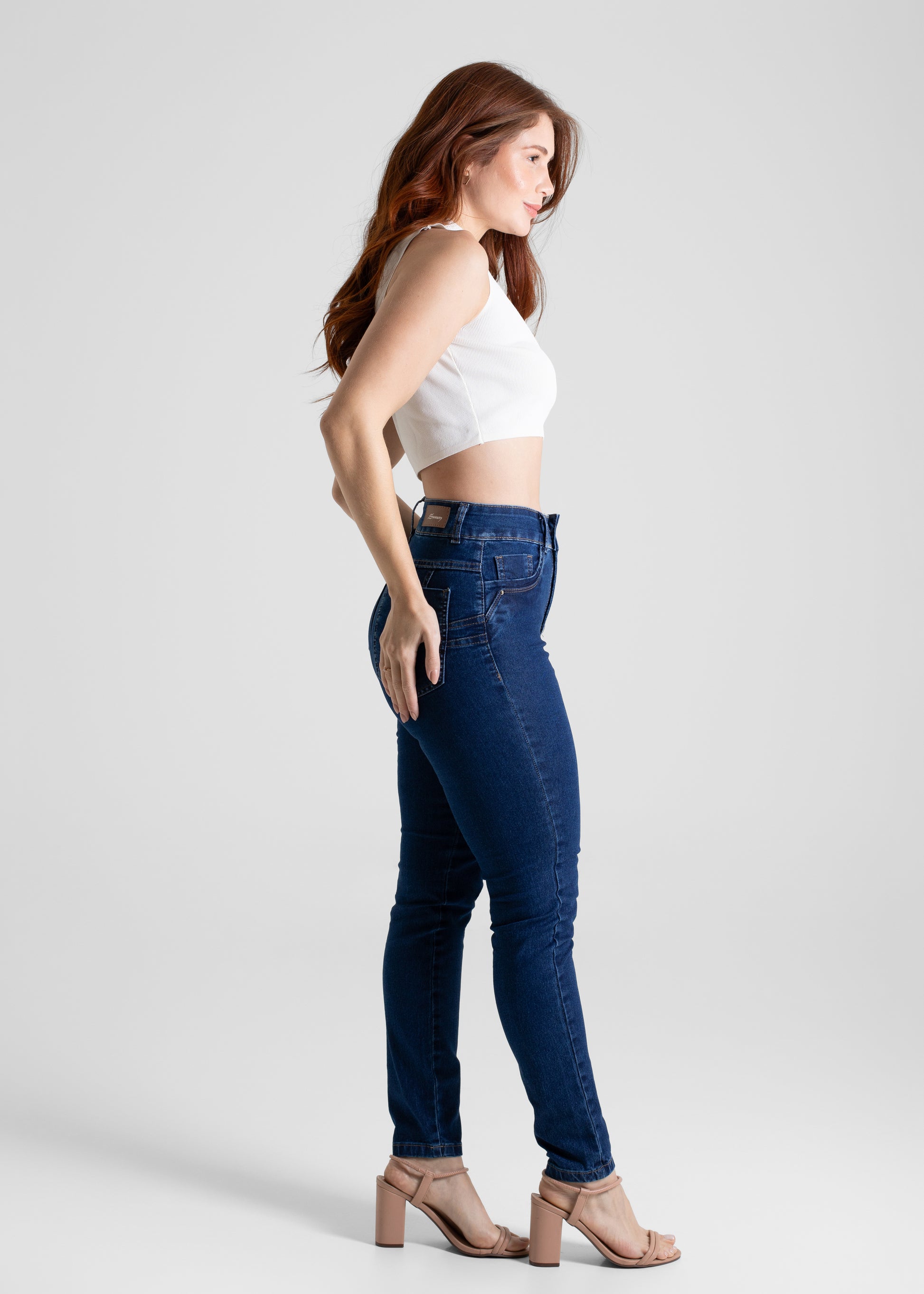 Calça Jeans Sawary Levanta Bumbum - 280728 AZUL