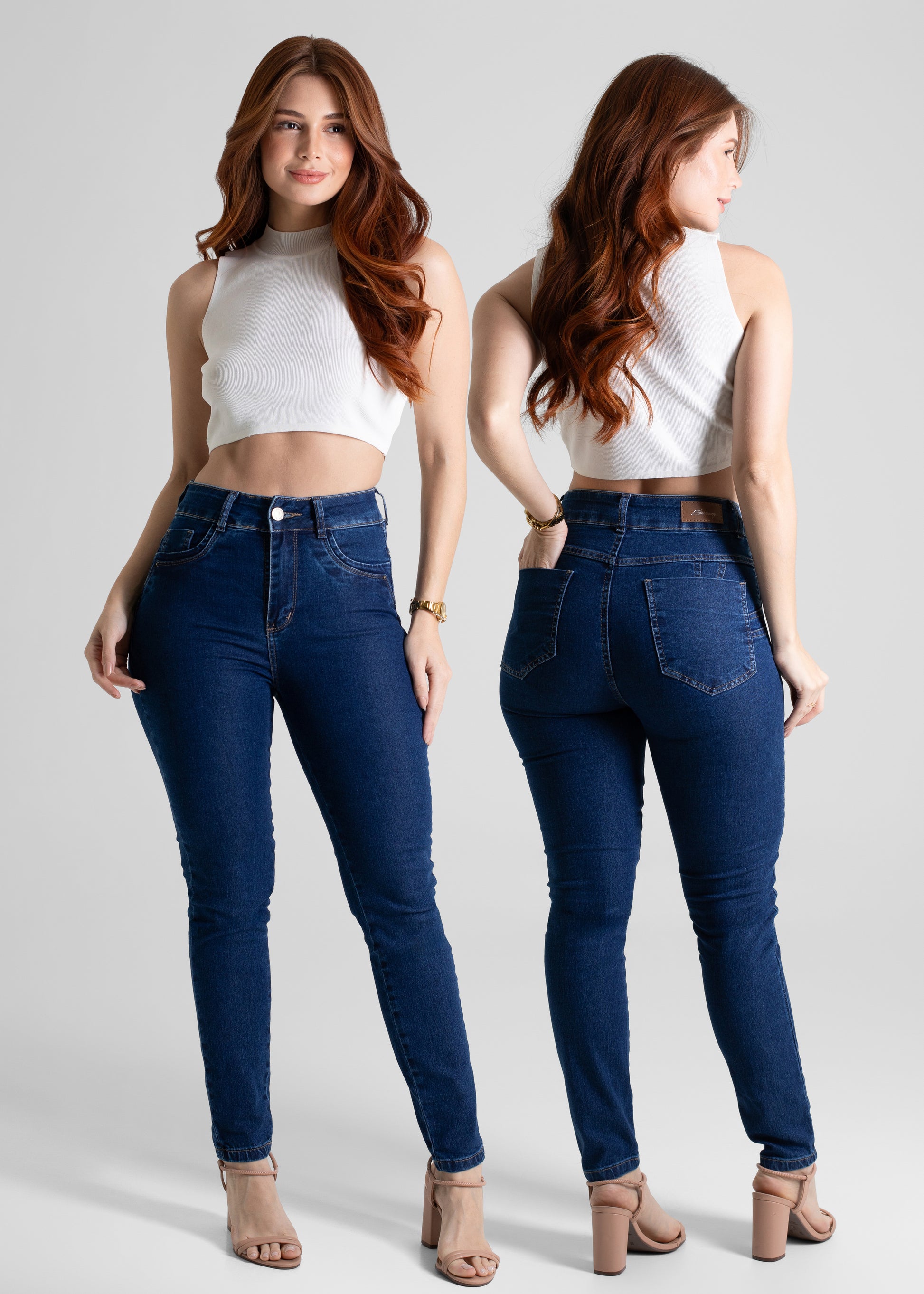 Calça Jeans Sawary Levanta Bumbum - 280728 AZUL