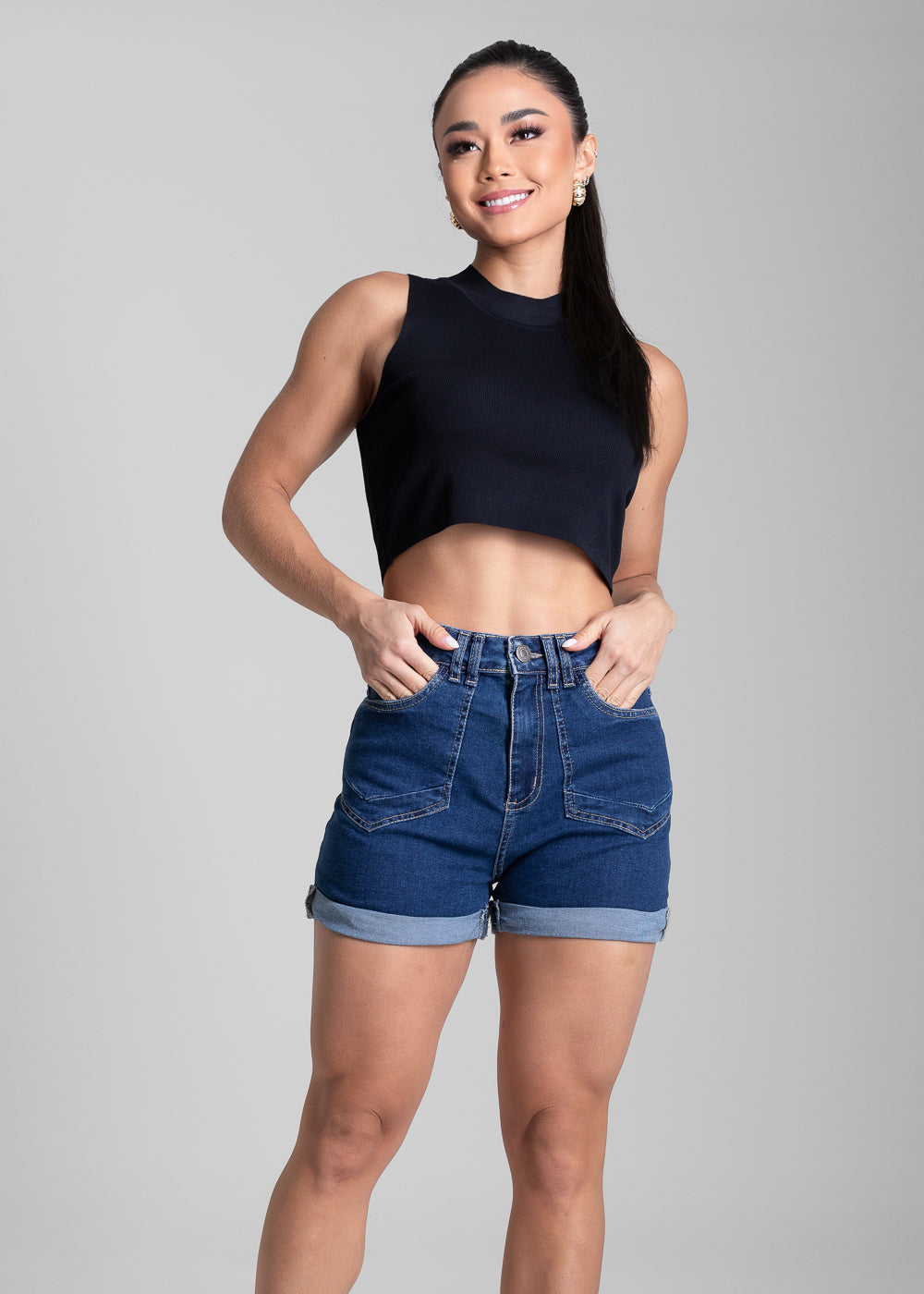 Shorts Jeans Sawary - 280743 AZUL