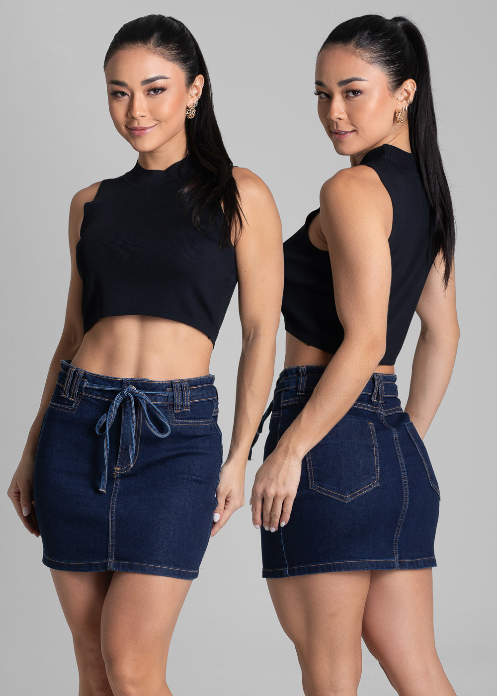 Saia Jeans Sawary - 280747 AZUL