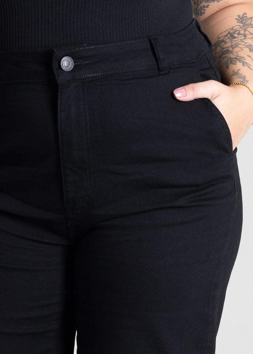 Bermuda Sarja Sawary Plus Size - 280749 PRETO