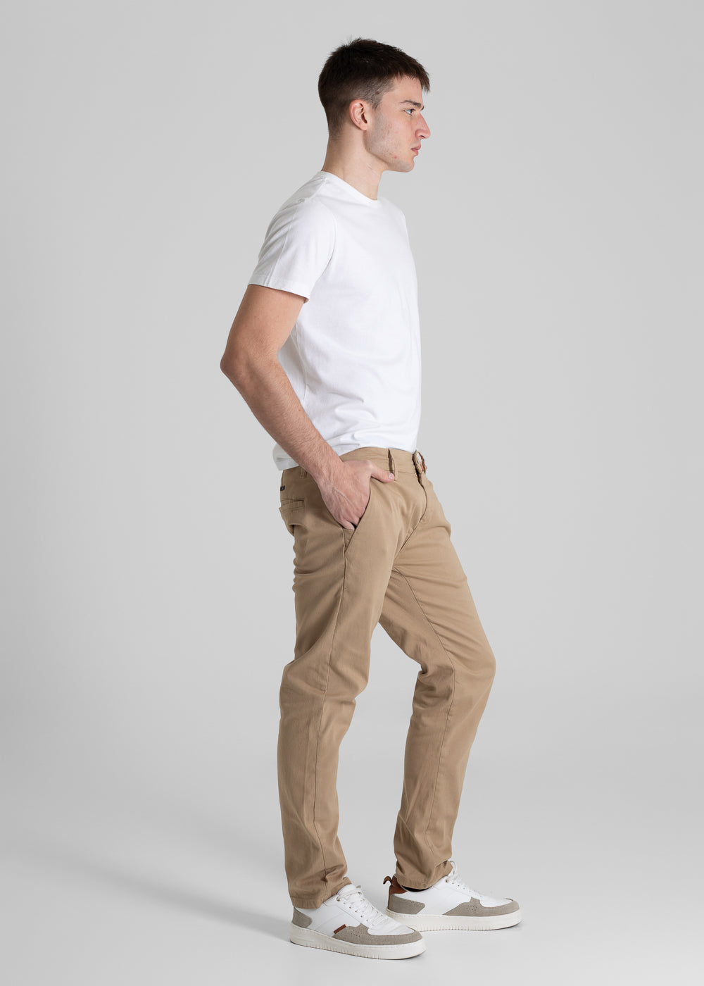 Calça Sarja Sawary Slim - 280756 BEGE