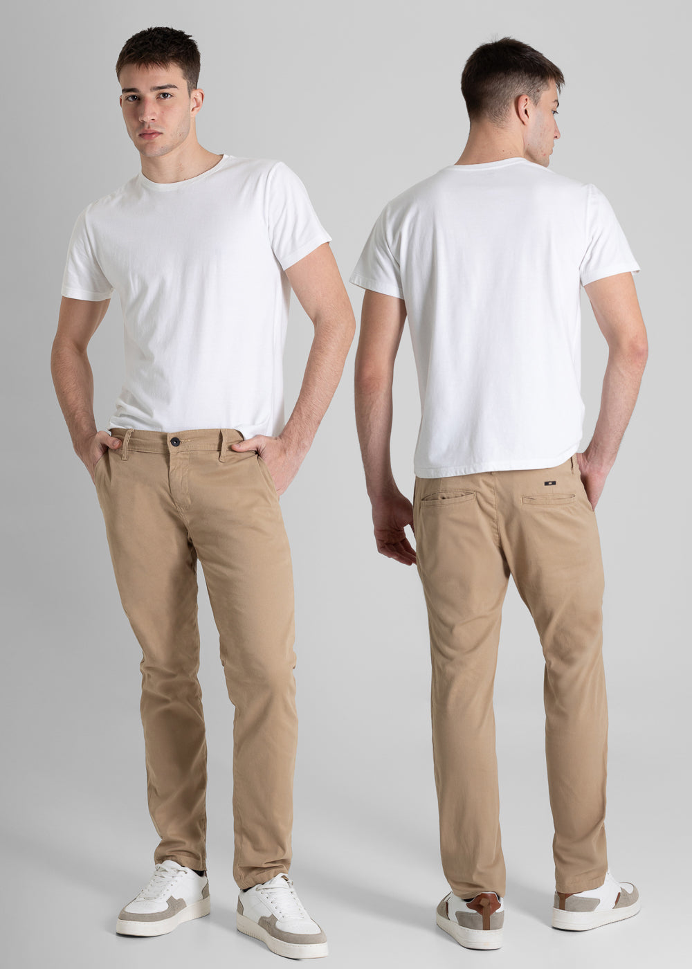 Calça Sarja Sawary Slim - 280756 BEGE