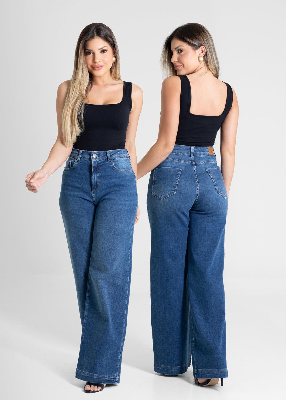 Calça Jeans Sawary Wide Leg - 280772 AZUL