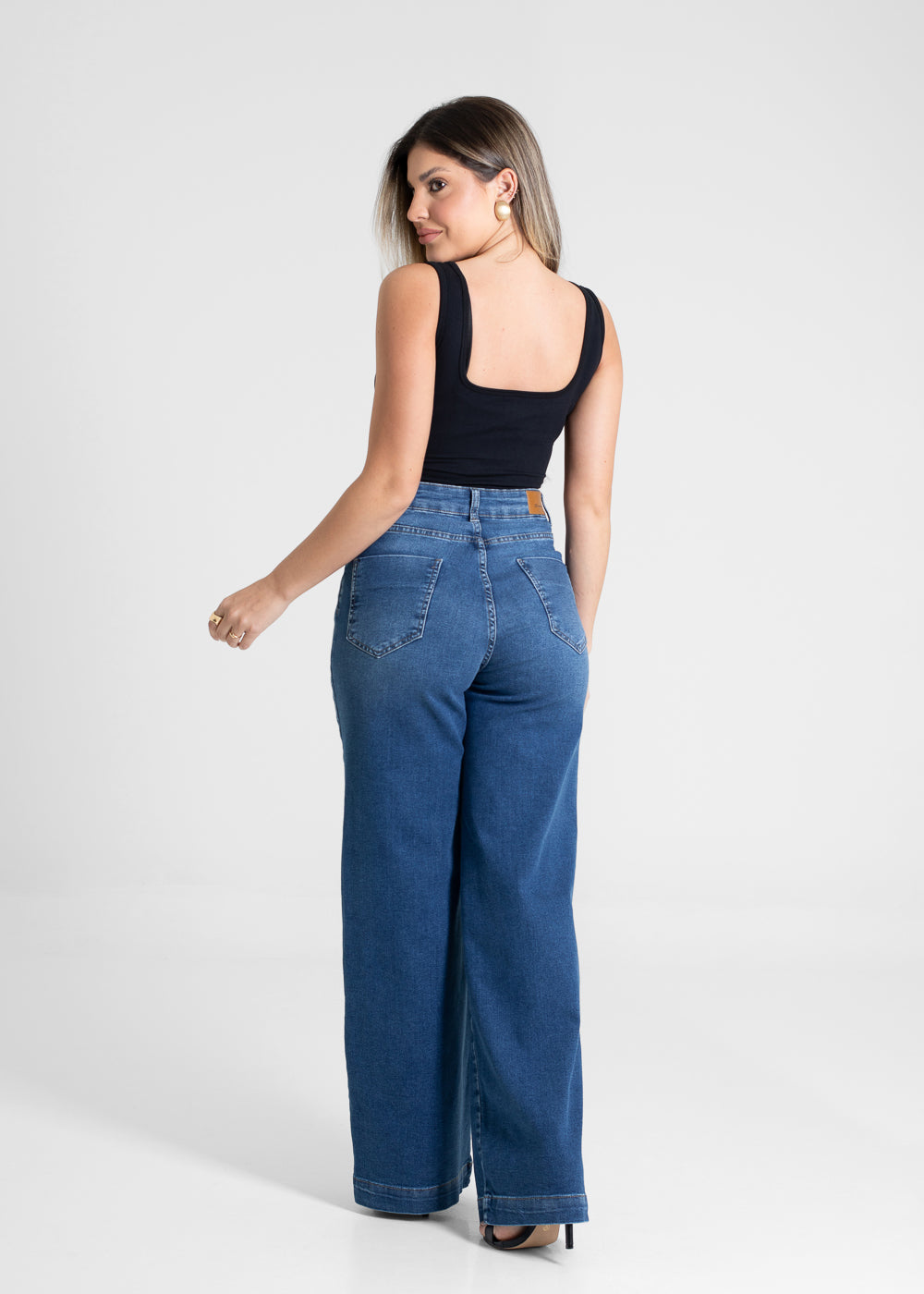 Calça Jeans Sawary Wide Leg - 280772 AZUL