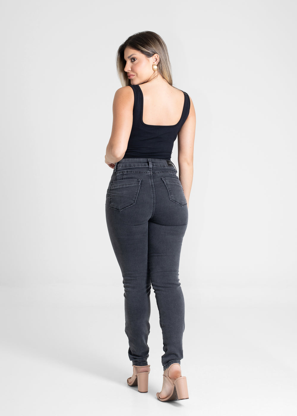 Calça Jeans Sawary Levanta Bumbum - 280774 PRETO