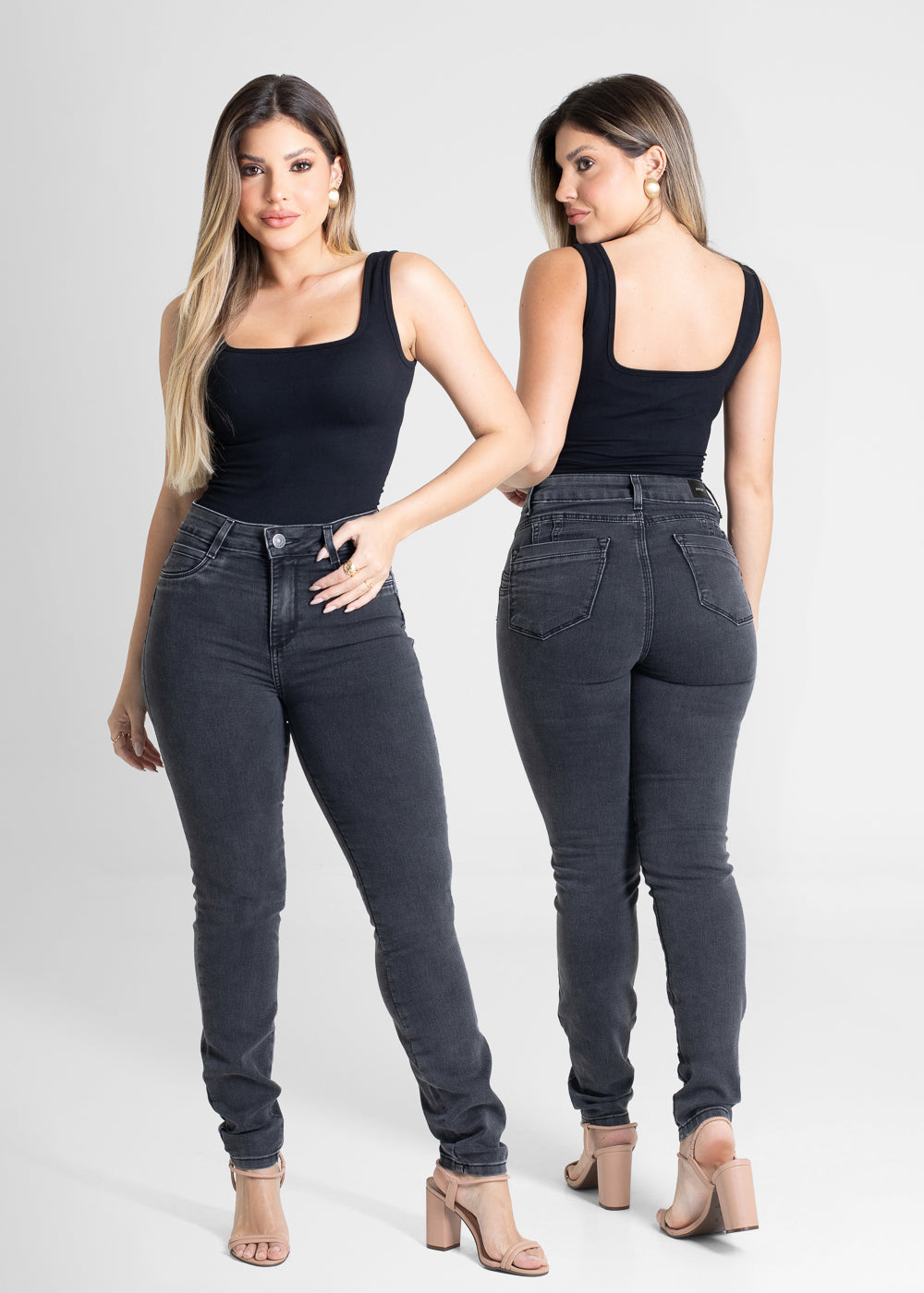 Calça Jeans Sawary Levanta Bumbum - 280774 PRETO