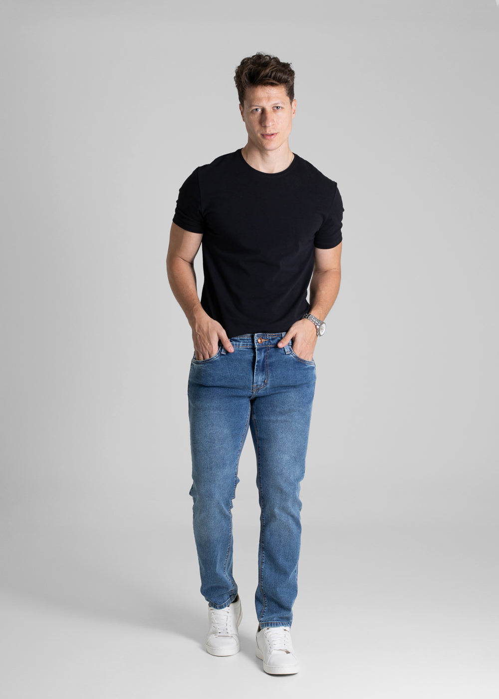 Calça Jeans Sawary Slim - 280776 AZUL