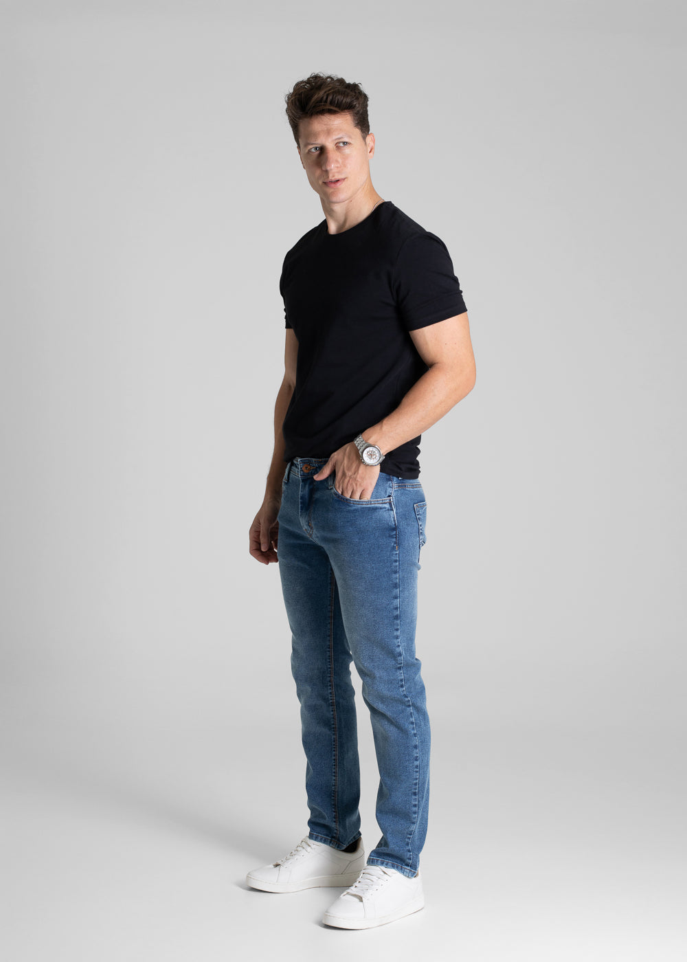 Calça Jeans Sawary Slim - 280776 AZUL