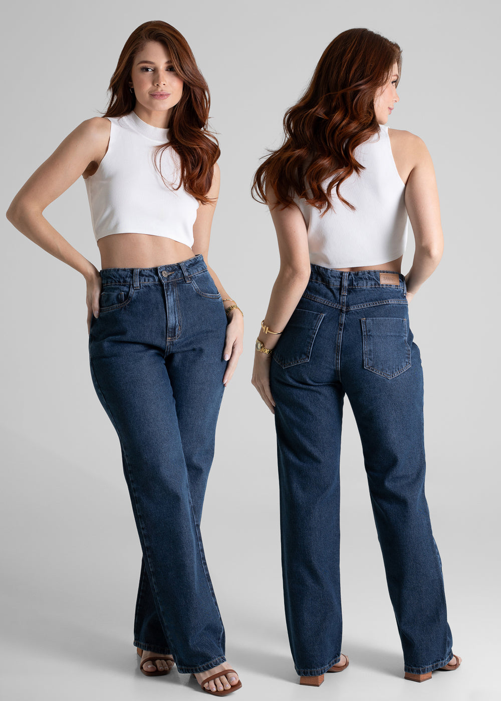 Calça Jeans Sawary Reta Petit - 280778 PRETO