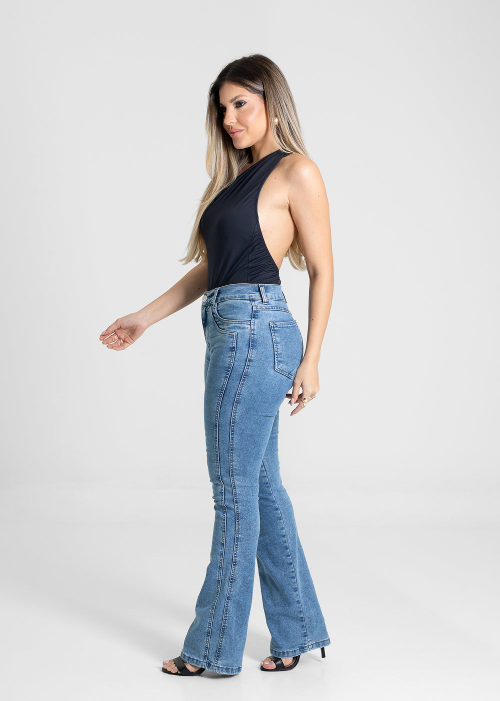 Calça Jeans Sawary Boot Cut - 280780 AZUL