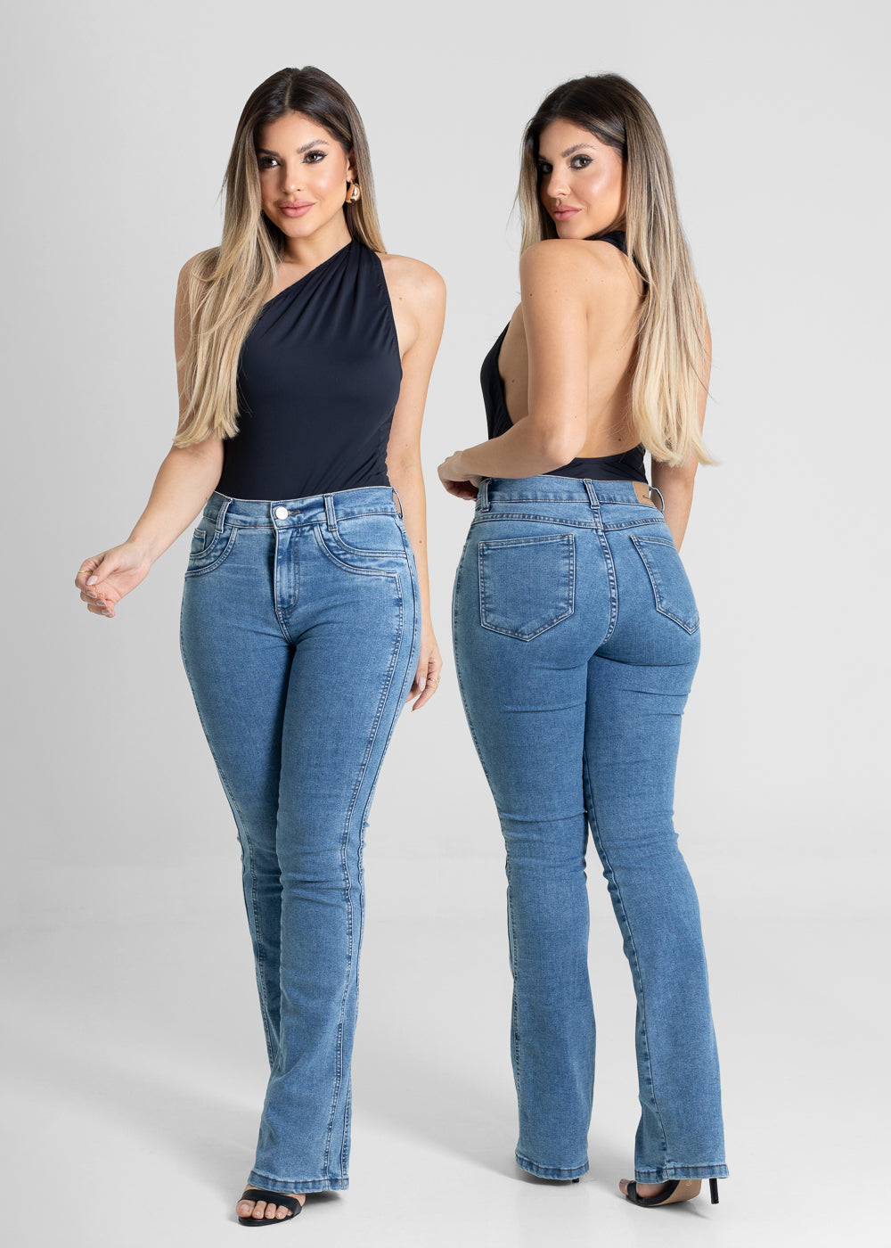 Calça Jeans Sawary Boot Cut - 280780 AZUL
