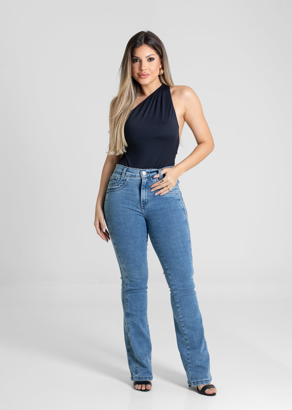 Calça Jeans Sawary Boot Cut - 280780 AZUL