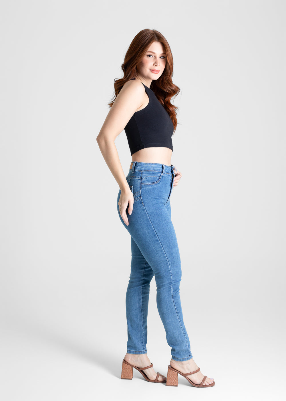 Calça Jeans Sawary Levanta Bumbum - 280782 AZUL