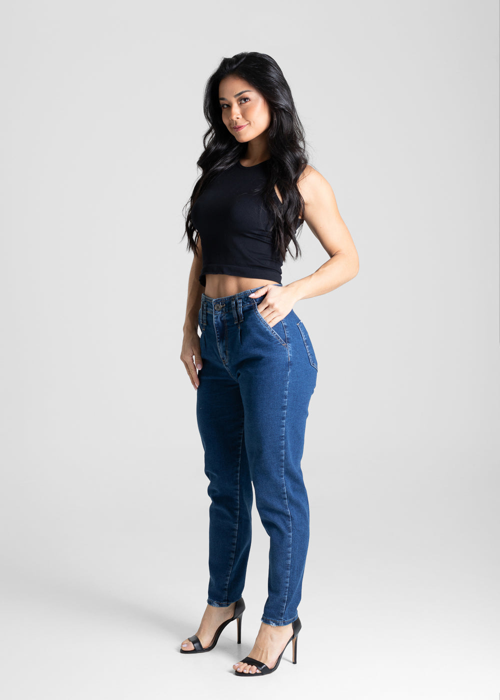 Calça Jeans Sawary Mom - 280783 AZUL