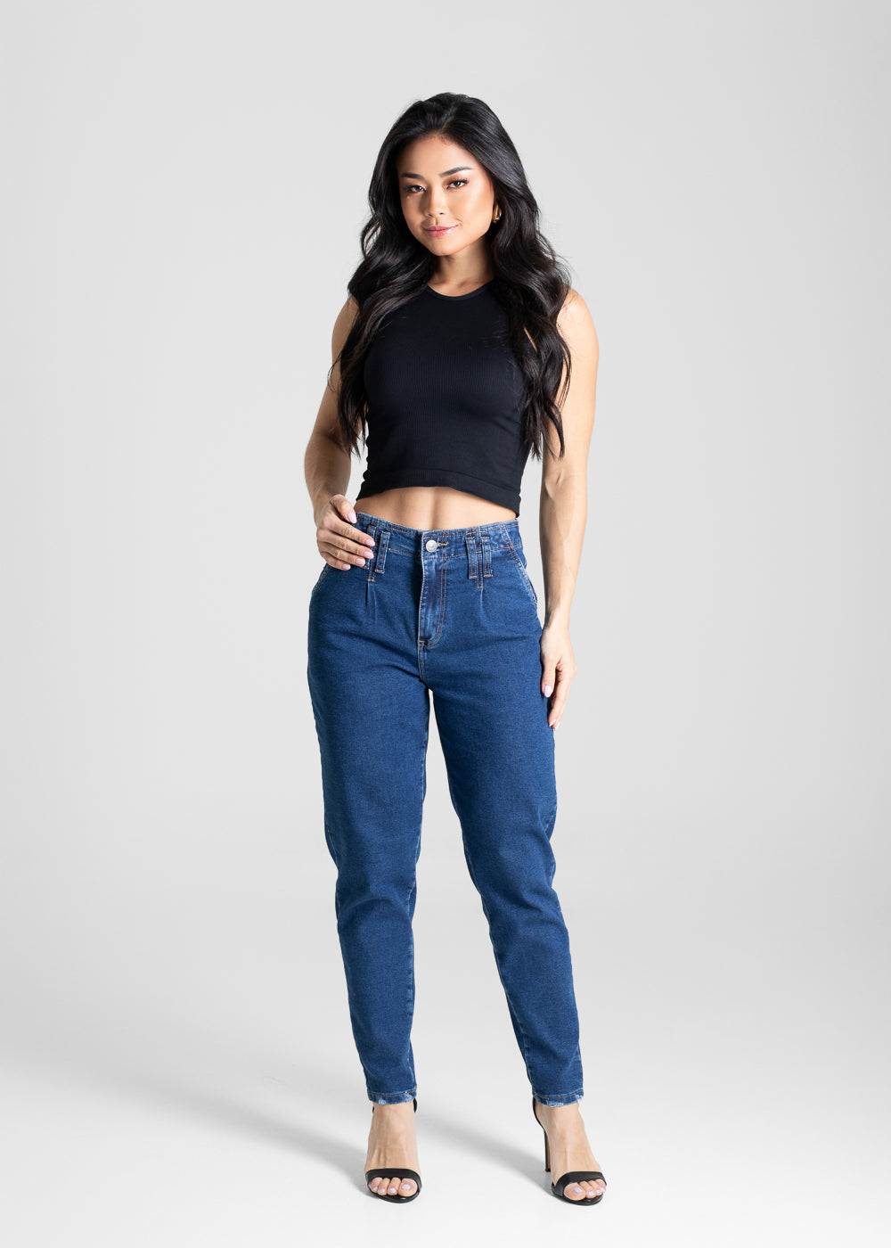 Calça Jeans Sawary Mom - 280783 AZUL