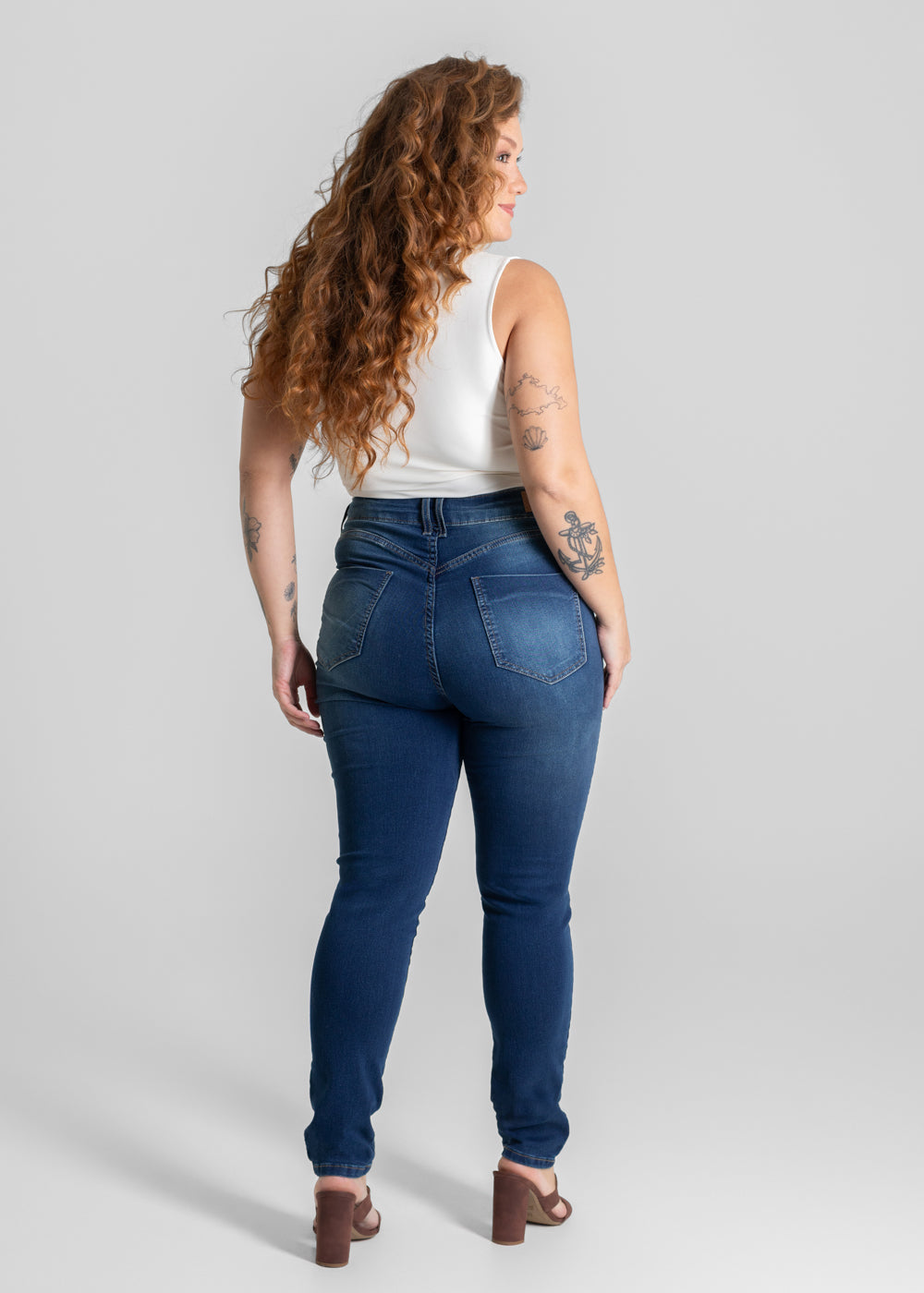Calça Jeans Sawary Push Up Plus Size - 280784 AZUL