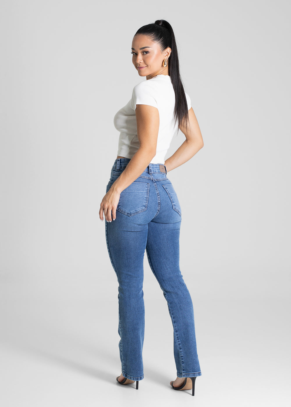 Calça Jeans Sawary Reta - 280787 AZUL
