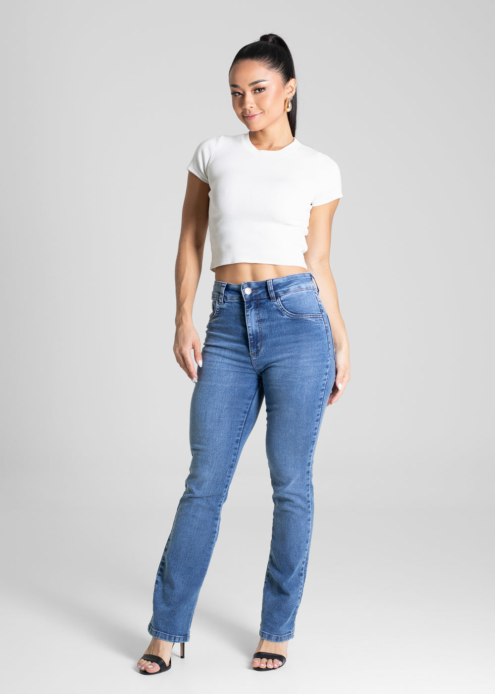 Calça Jeans Sawary Reta - 280787 AZUL