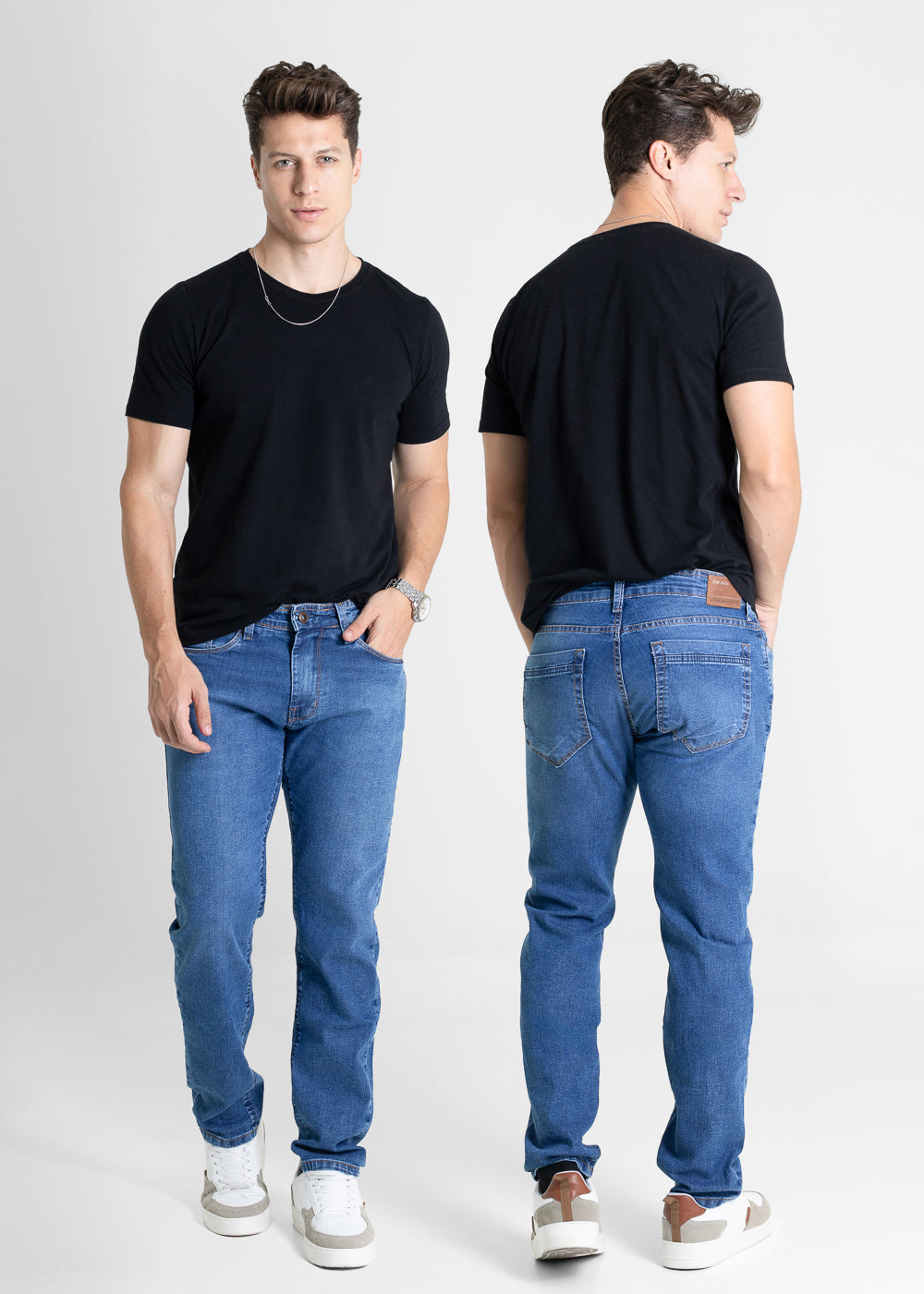 Calça Jeans Sawary Slim - 280788 AZUL