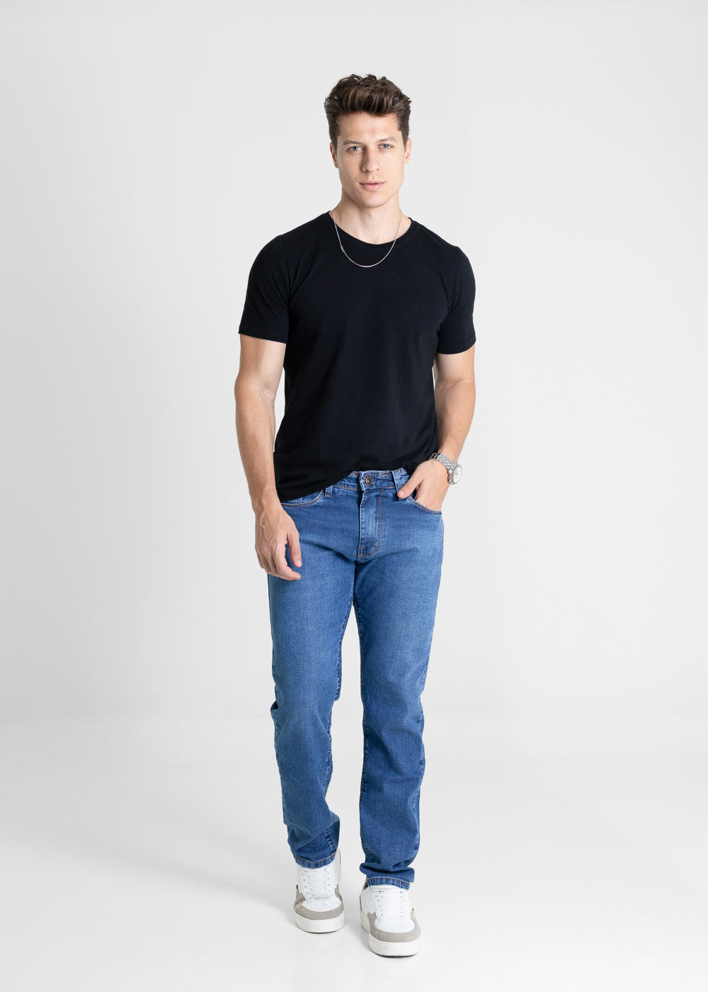 Calça Jeans Sawary Slim - 280788 AZUL