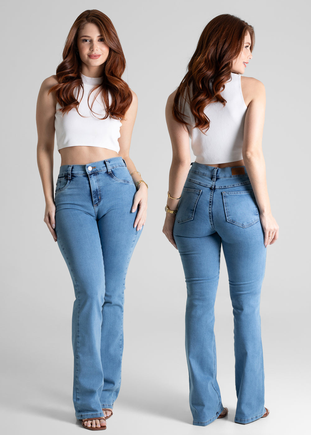 Calça Jeans Sawary Boot Cut - 280789 AZUL