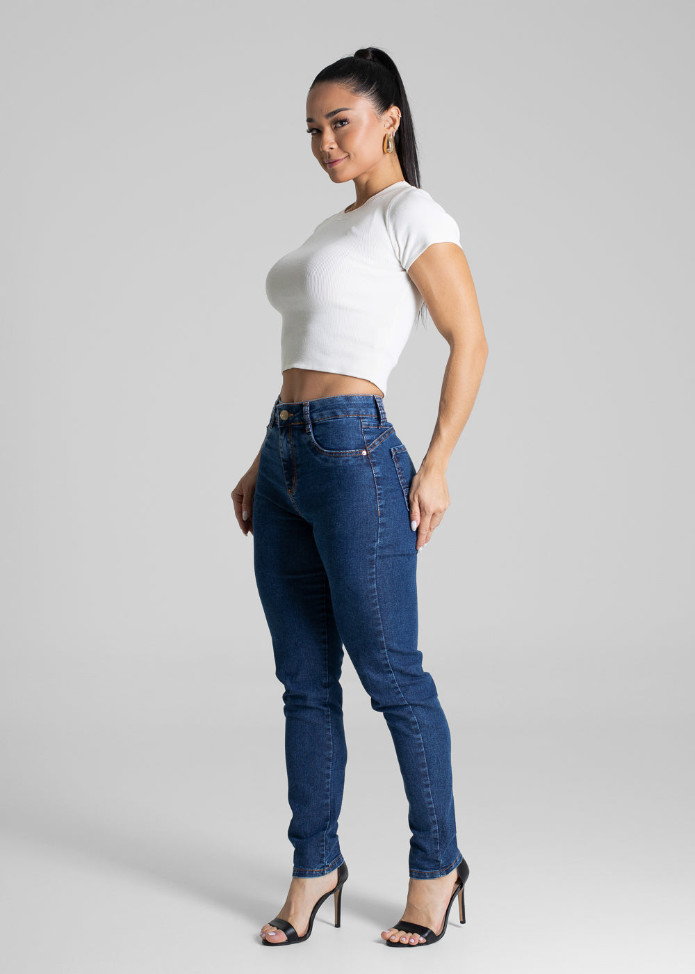 Calça Jeans Sawary Push Up - 280790 AZUL